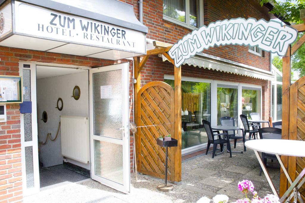 Hotel Zum Wikinger Neßmersiel Exterior foto